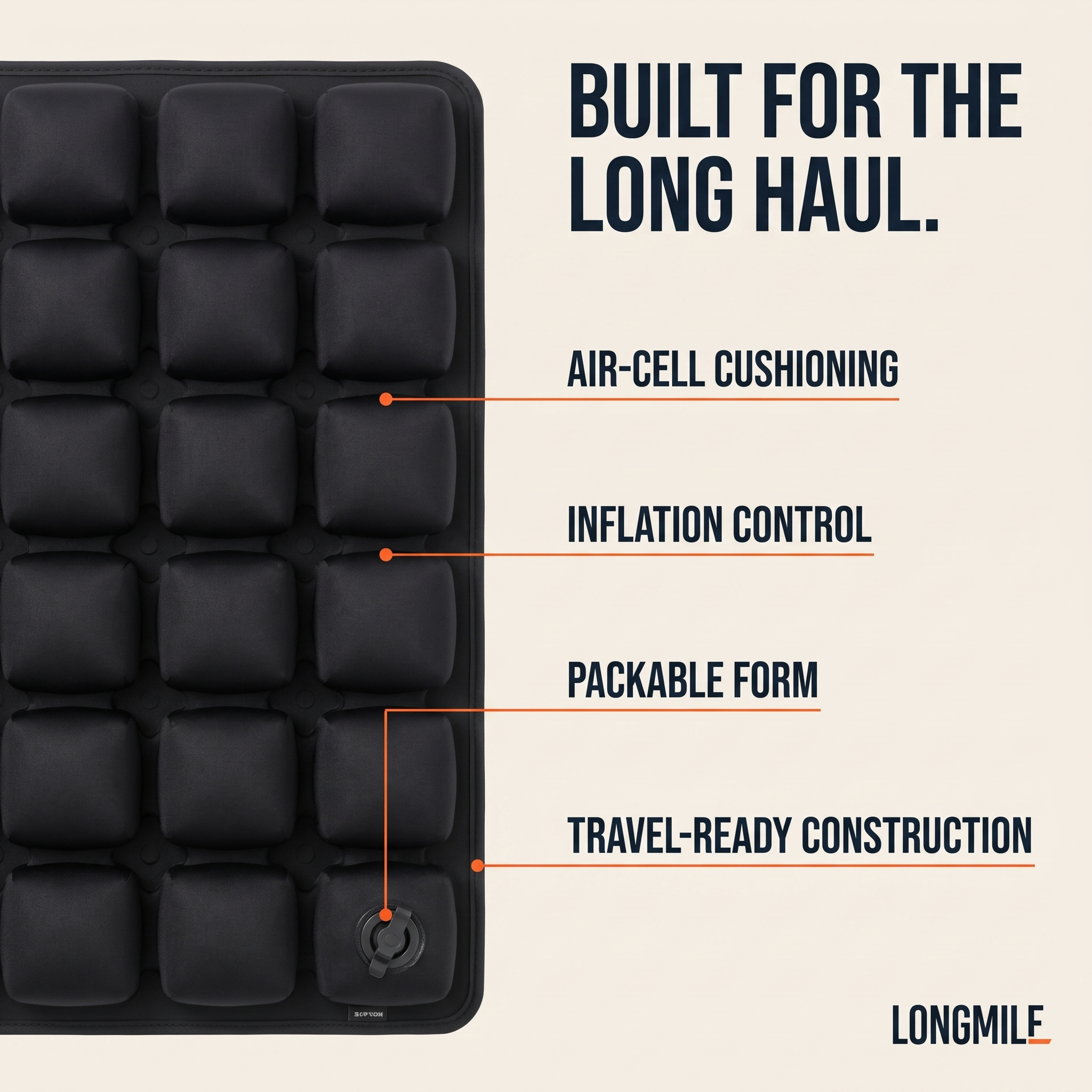 LONGMILE Travel Cushion